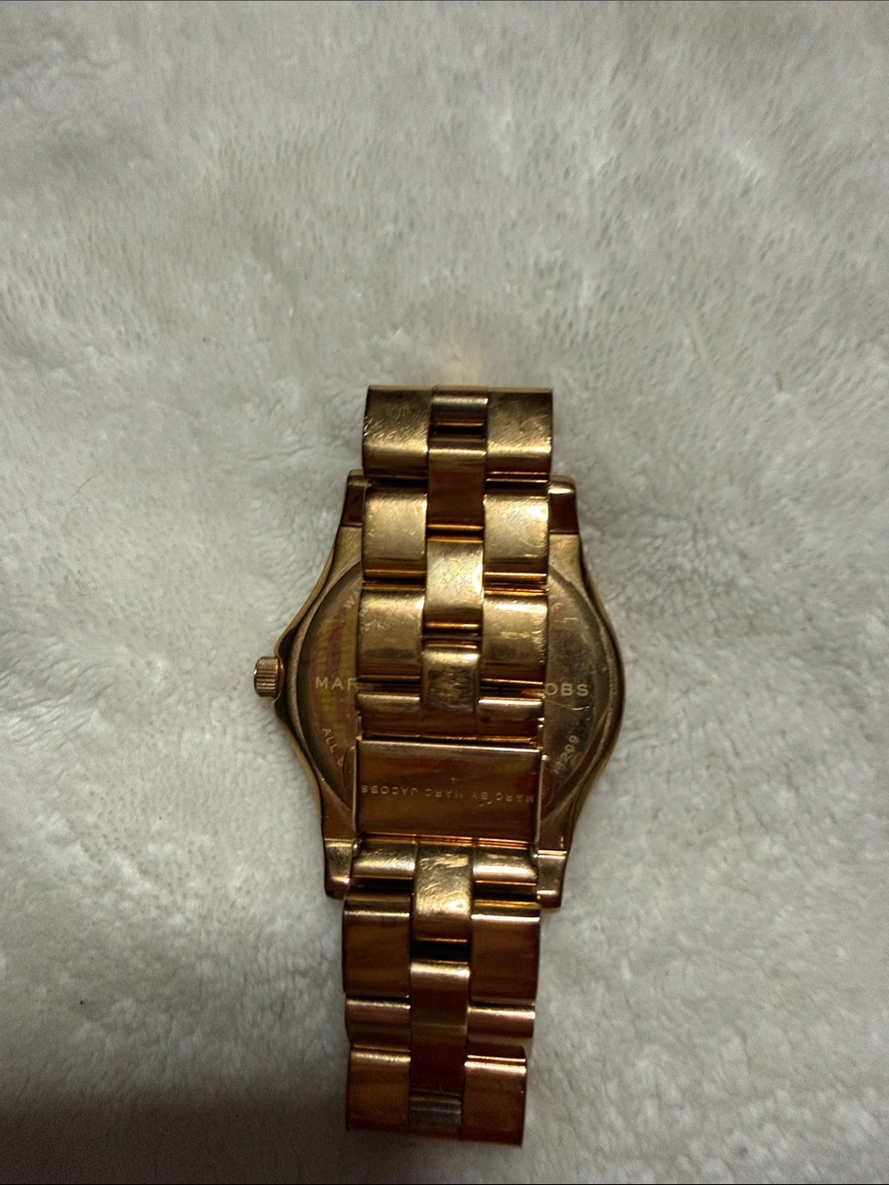 Marc by Marc Jacobs Gold and White Logo Bracelet Watch - Picture 2 of 2